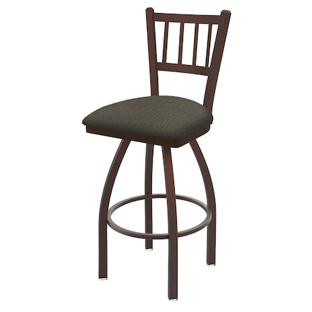 30 Swivel Bar Stool,Bronze Finish,Graph Chalice Seat